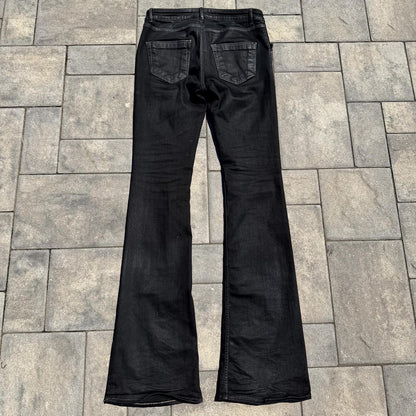 Rick Owens Waxed Tyrone Bootcut Denim