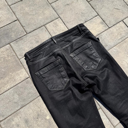 Rick Owens Waxed Tyrone Bootcut Denim
