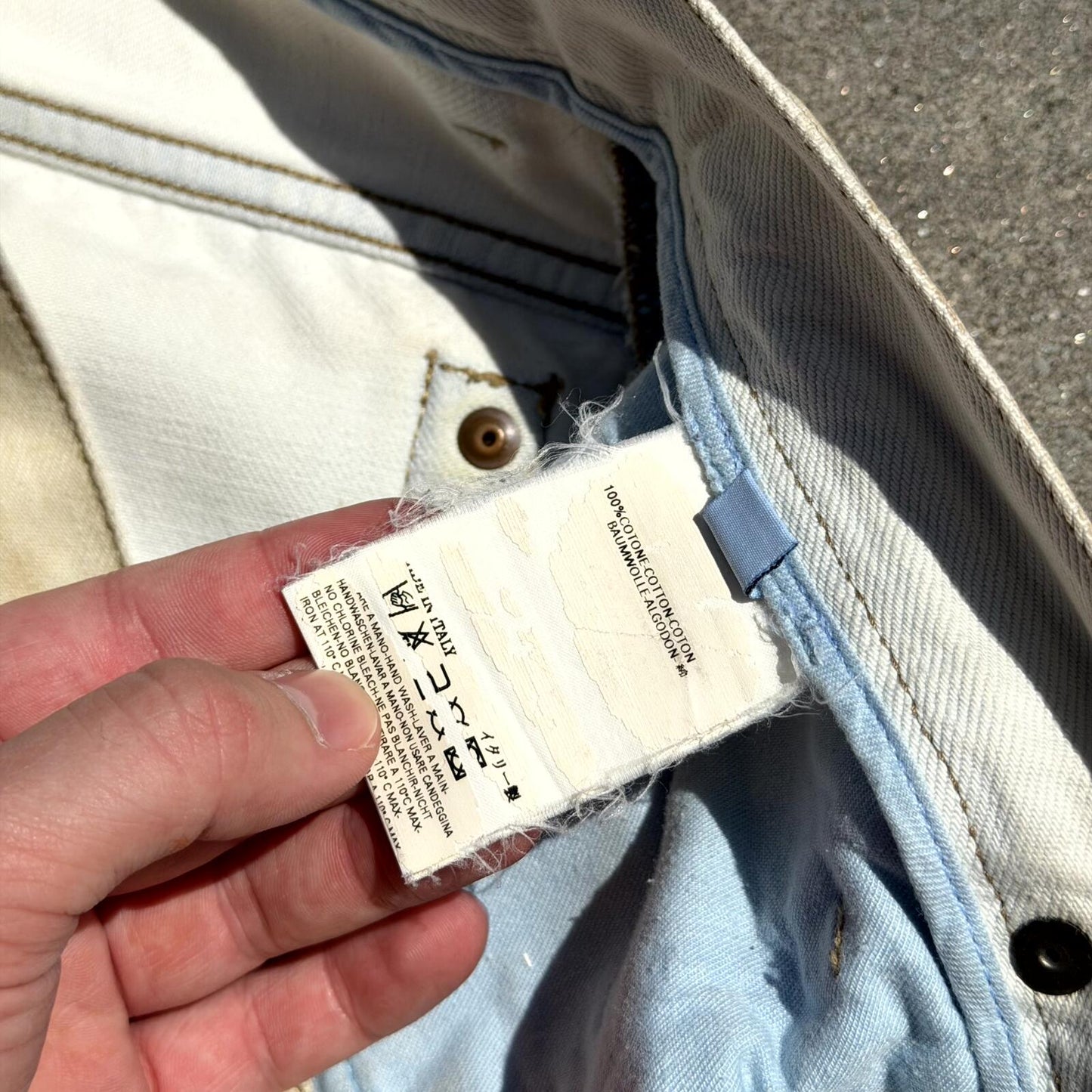 FW06 Rick Owens Sandwash Denim