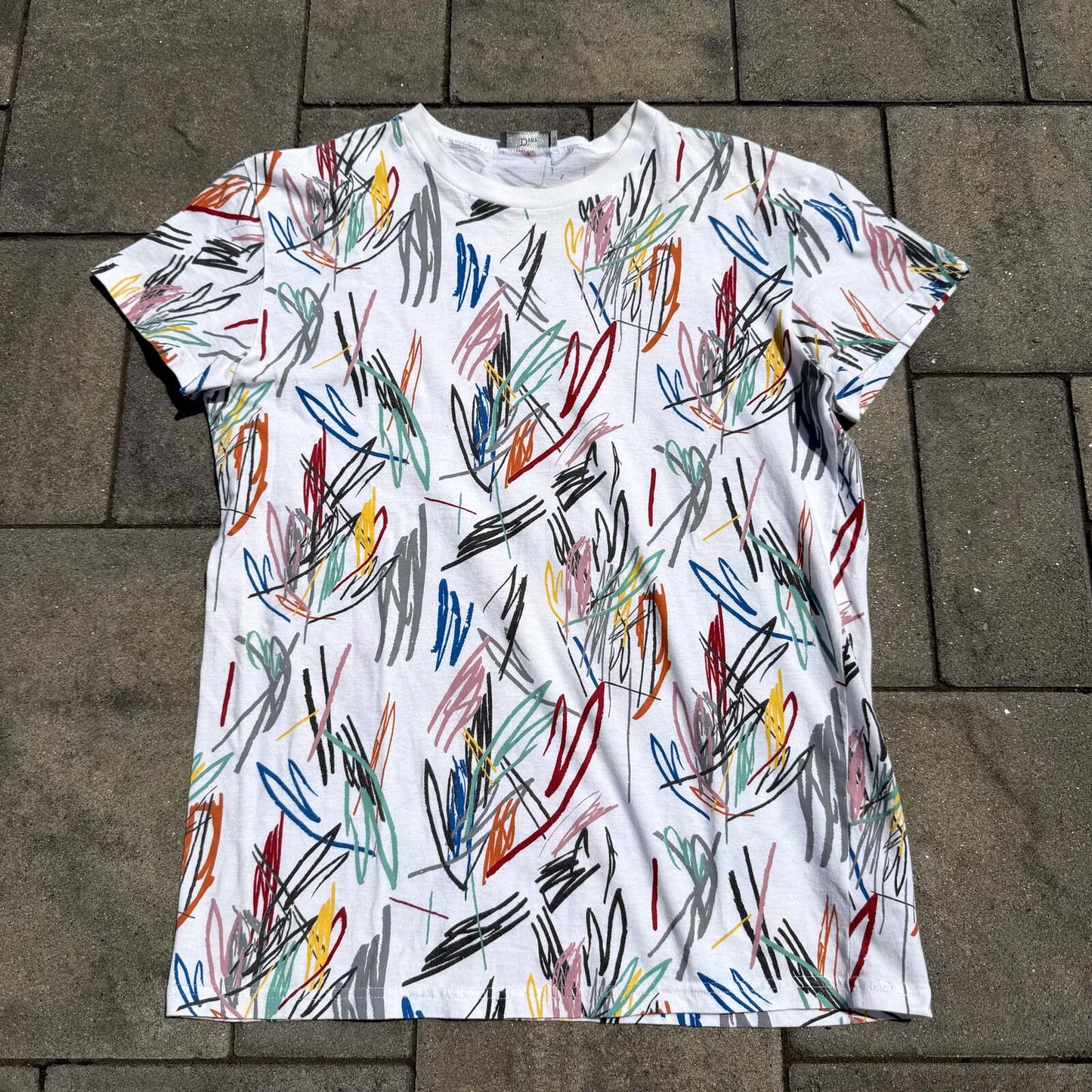 SS15 Dior Homme Scribble Tee