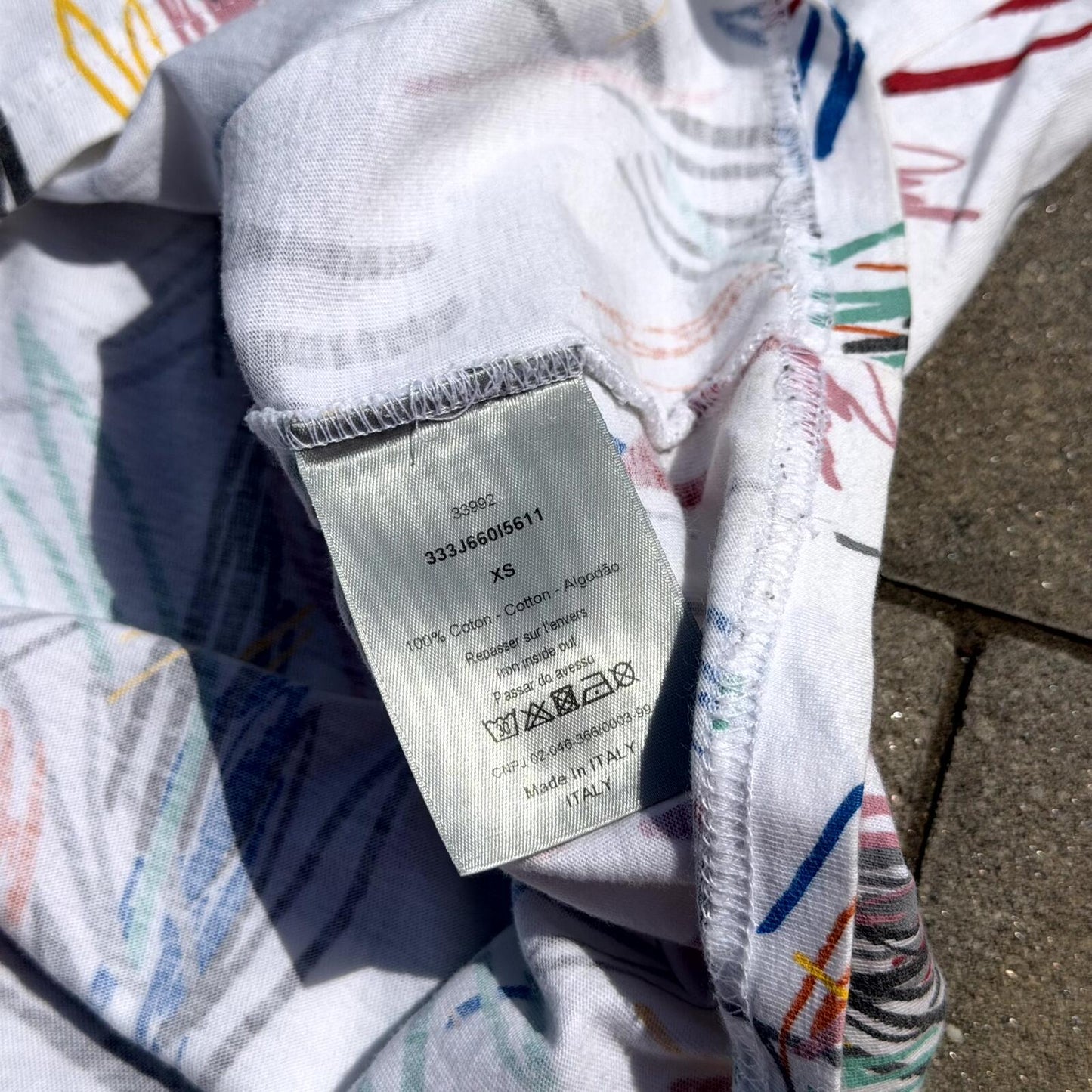 SS15 Dior Homme Scribble Tee