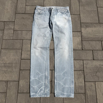 SS08 Number Nine Striped Hickory Denim