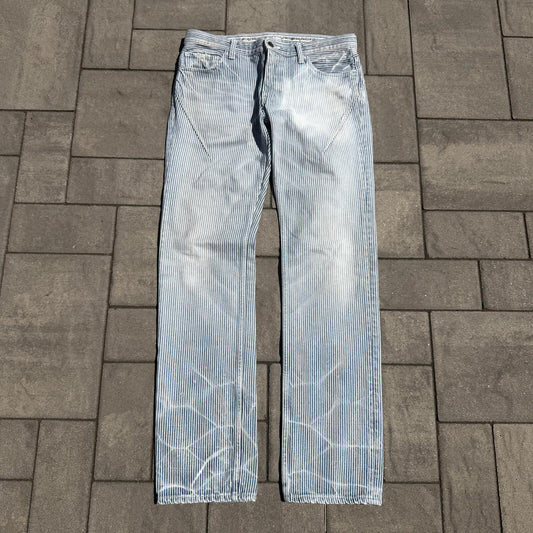 SS08 Number Nine Striped Hickory Denim