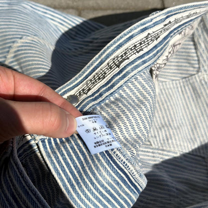 SS08 Number Nine Striped Hickory Denim