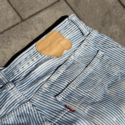 SS08 Number Nine Striped Hickory Denim
