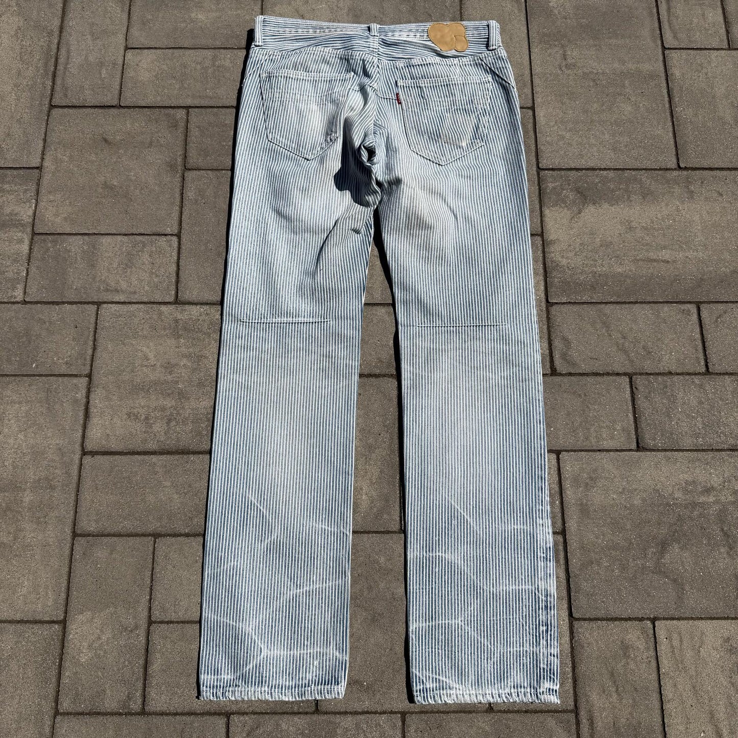 SS08 Number Nine Striped Hickory Denim