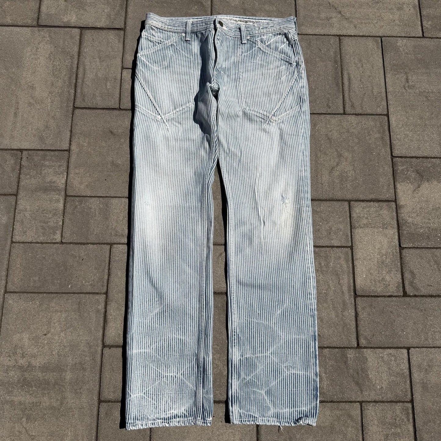SS08 Number Nine Striped Hickory Denim