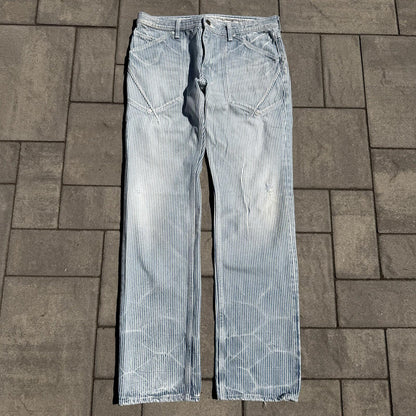 SS08 Number Nine Striped Hickory Denim