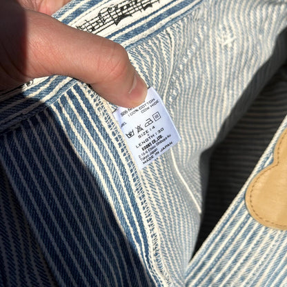 SS08 Number Nine Striped Hickory Denim
