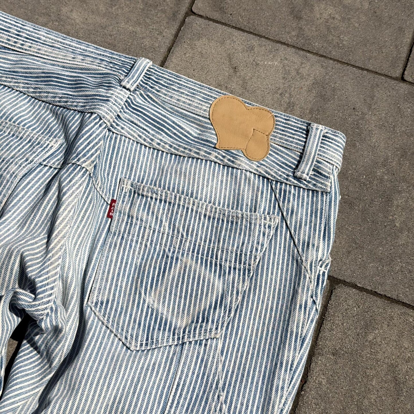 SS08 Number Nine Striped Hickory Denim