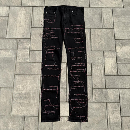 AW16 Dior Homme Red Stitch Denim