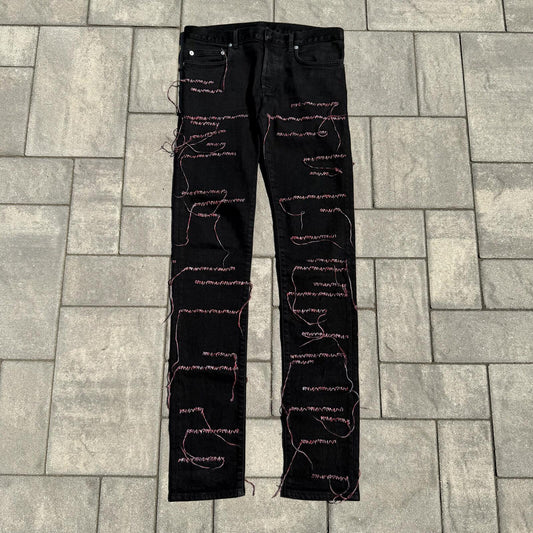 AW16 Dior Homme Red Stitch Denim