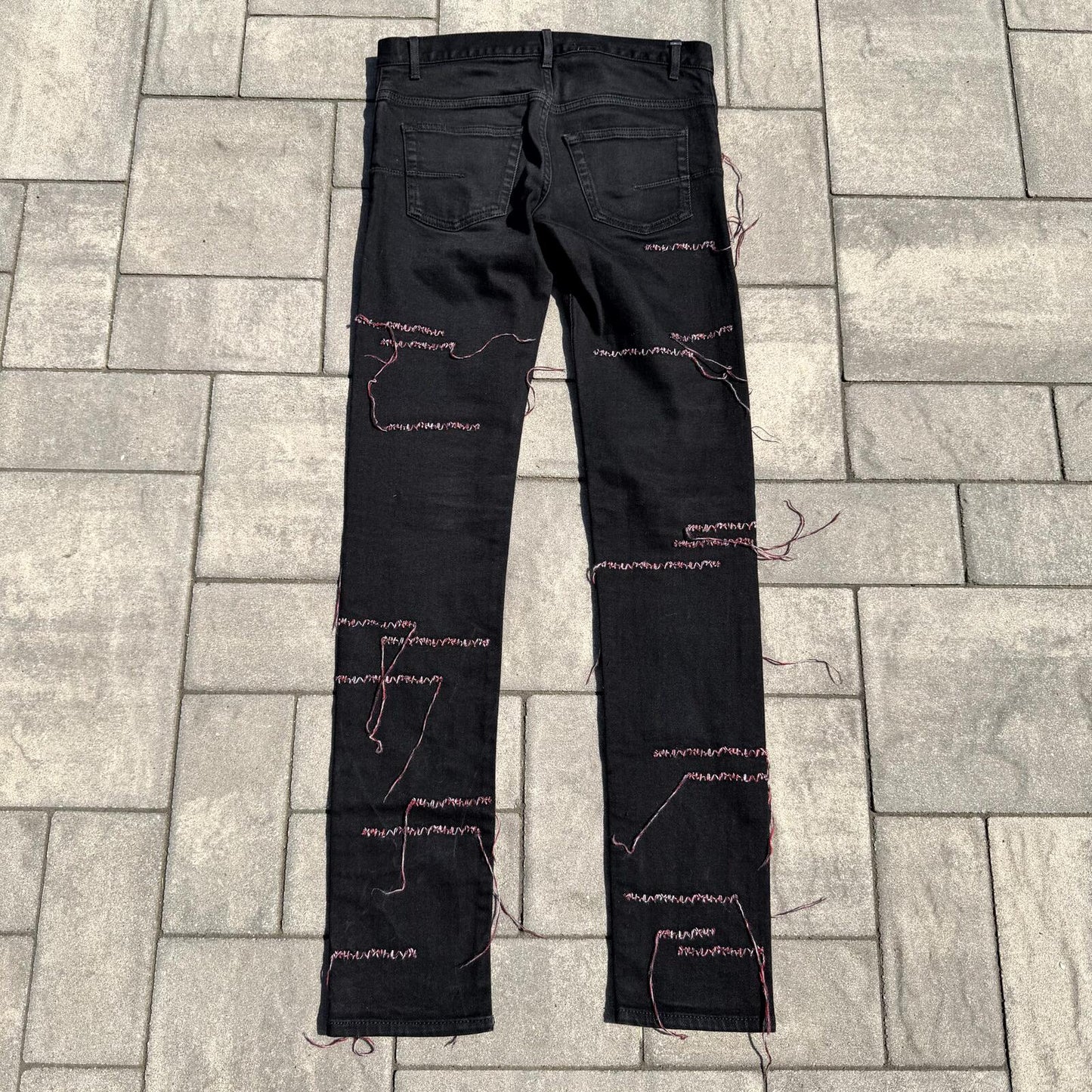 AW16 Dior Homme Red Stitch Denim