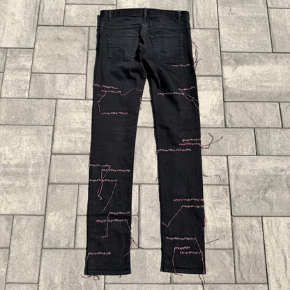 AW16 Dior Homme Red Stitch Denim