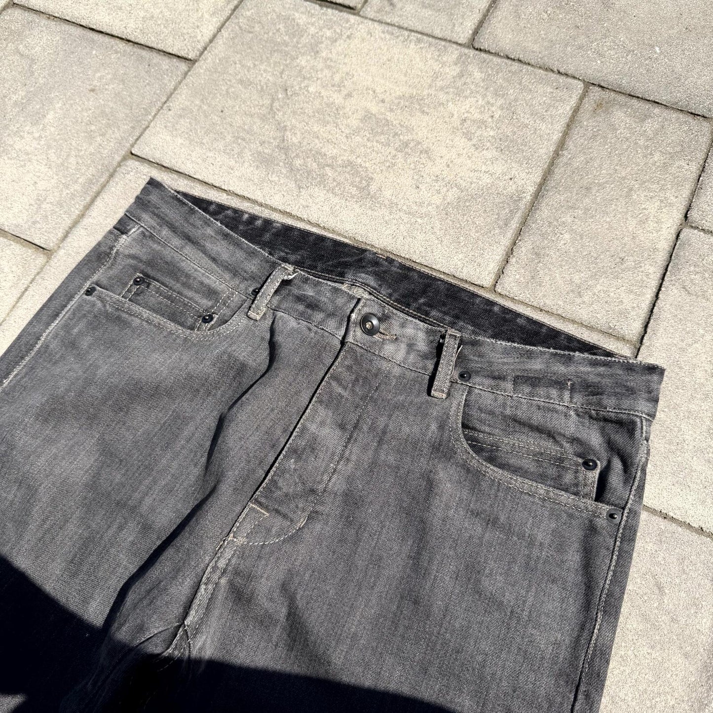 SS18 Rick Owens Hustler Torrance Cut Denim