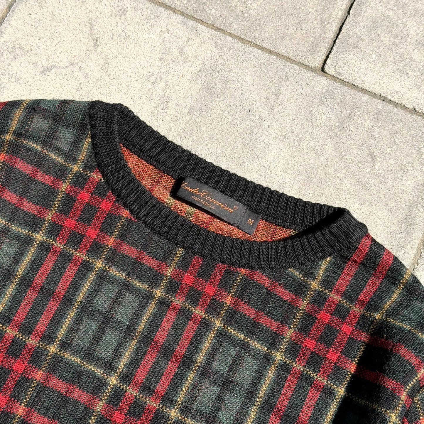 AW02 Undercover Plaid Sweater