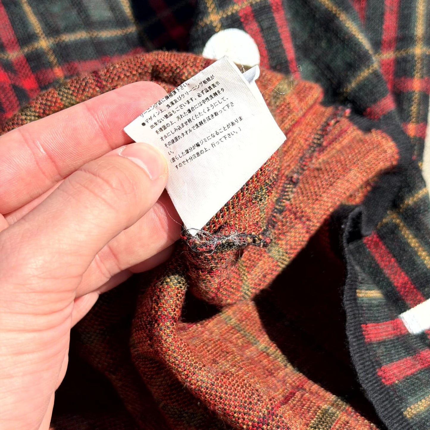 AW02 Undercover Plaid Sweater