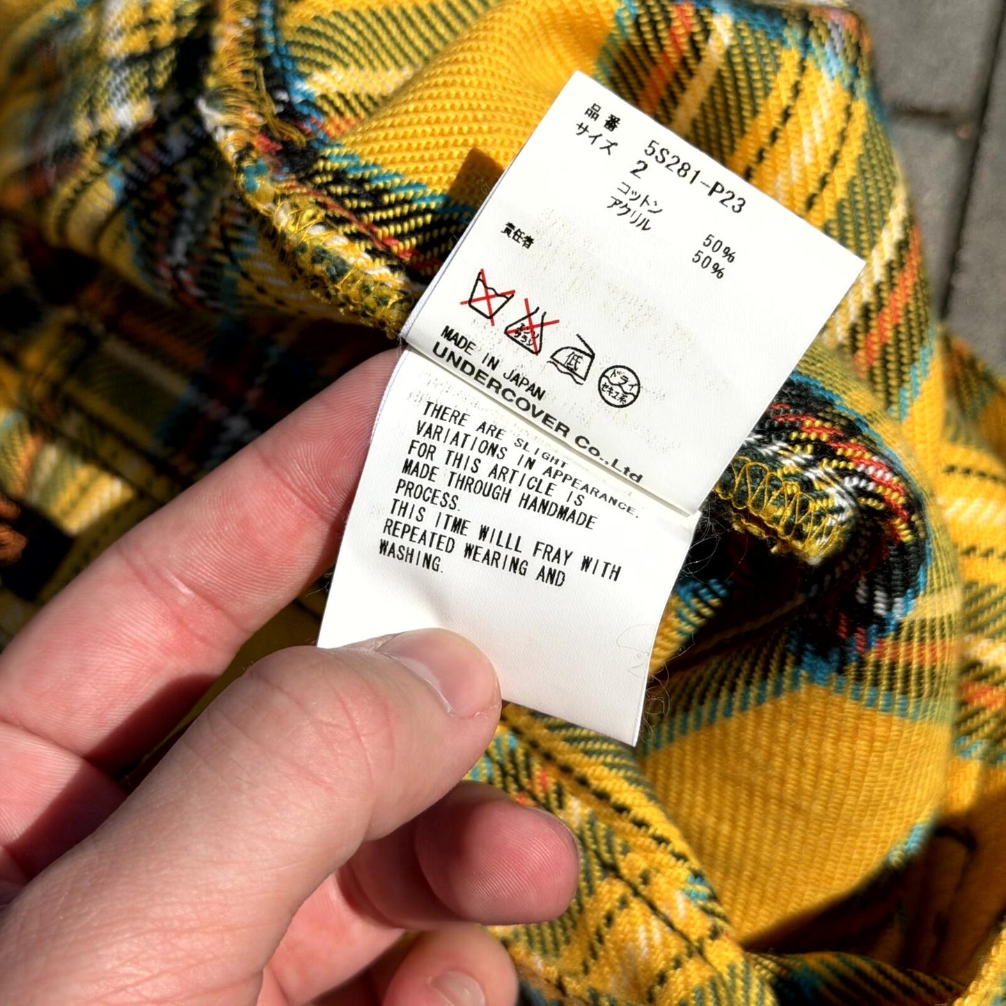 SS05 Undercover Tartan Plaid Pants