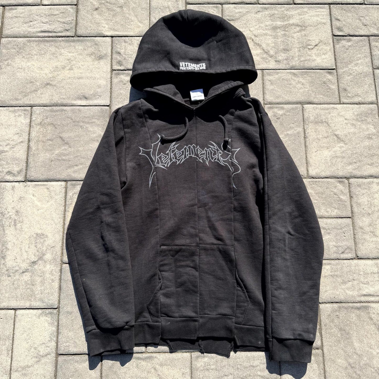 AW16 Vetements Reconstructed Metal Hoodie
