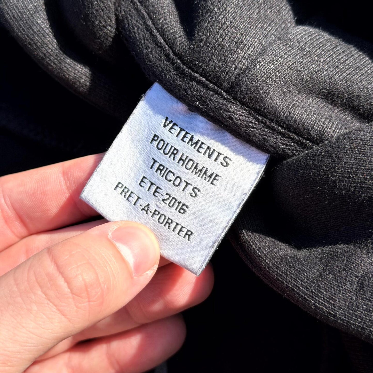 AW16 Vetements Reconstructed Metal Hoodie