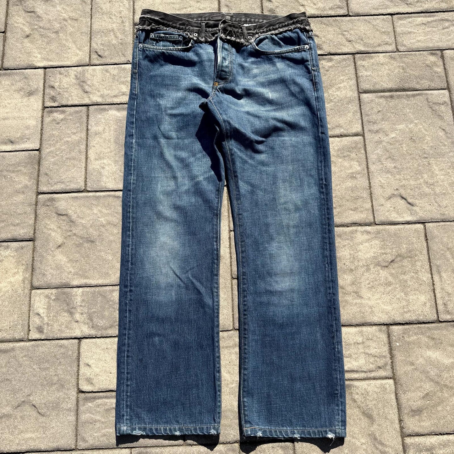AW06 Dior Homme Cummerbund Denim