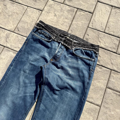 AW06 Dior Homme Cummerbund Denim