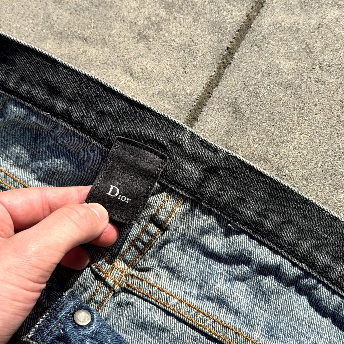 AW06 Dior Homme Cummerbund Denim