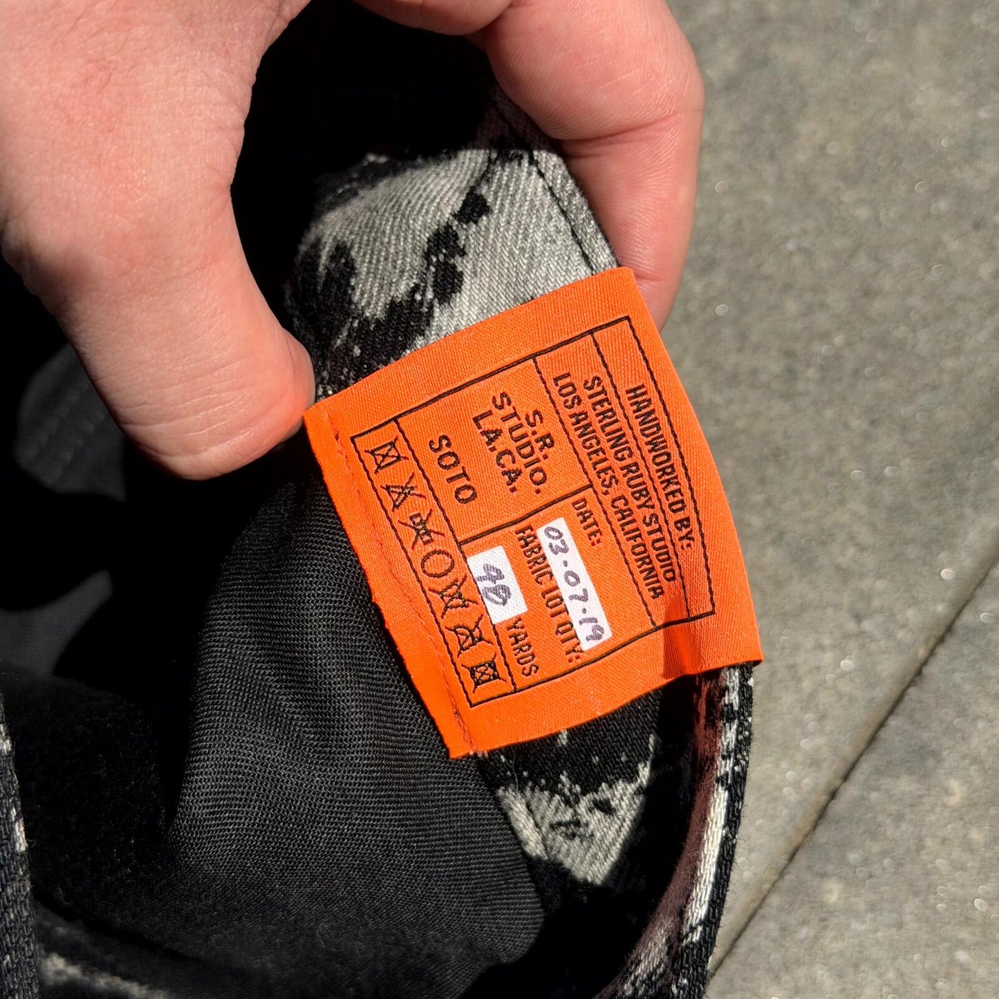 2019 Sterling Ruby Black Soto Denim