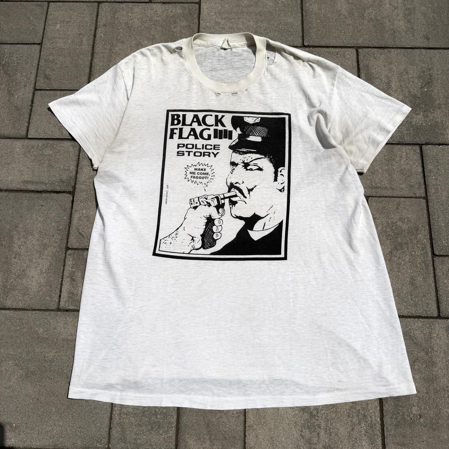 80’s Black Flag Police Story Tee