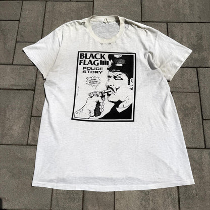 80’s Black Flag Police Story Tee