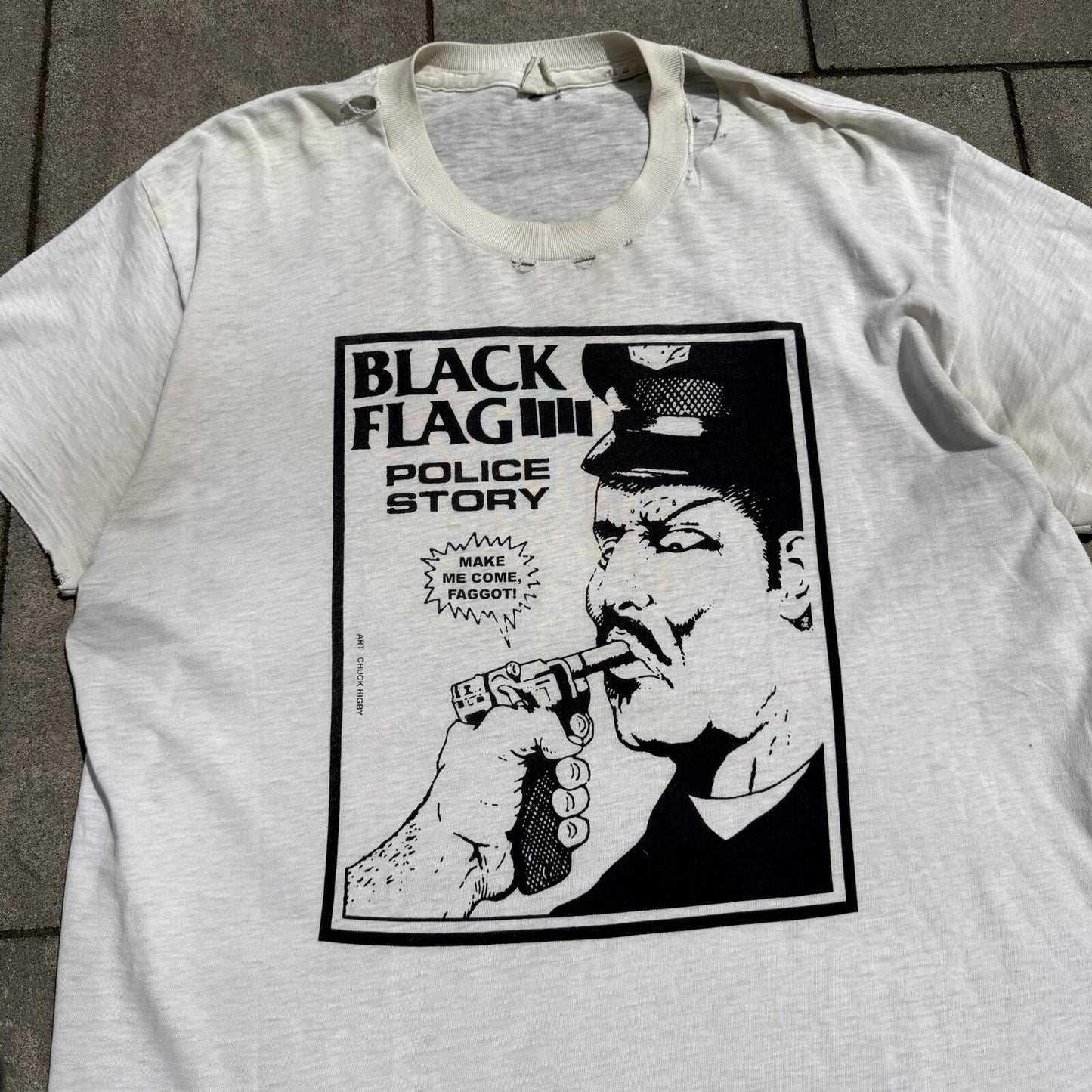 80’s Black Flag Police Story Tee