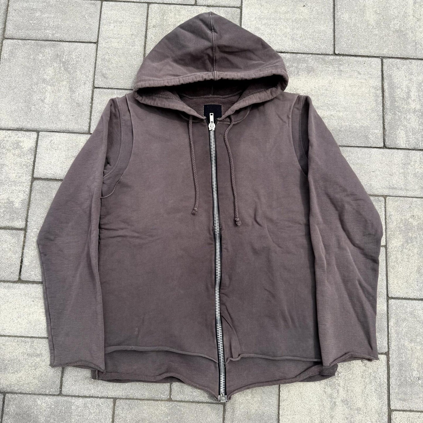 Rick Owens Slab Layered Hoodie