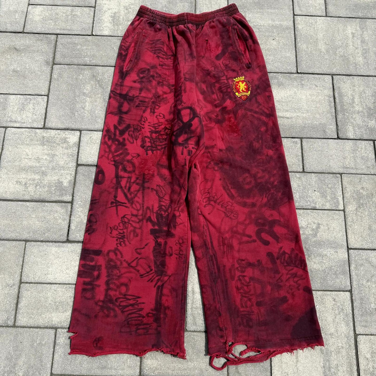 SS23 Balenciaga Red Skater Sweatpants
