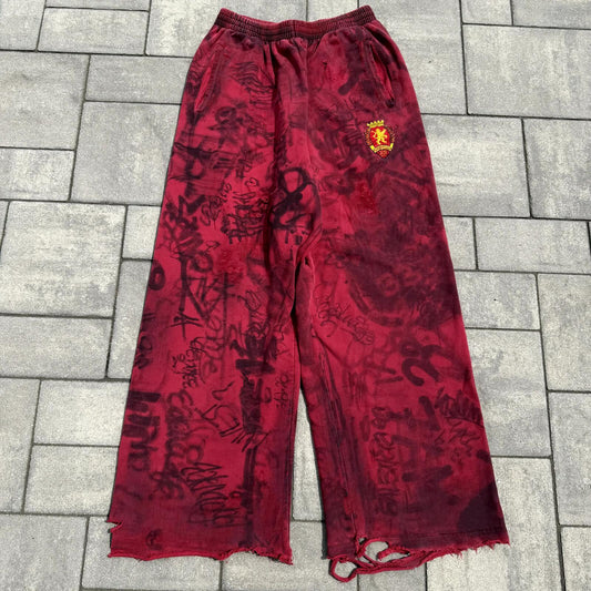 SS23 Balenciaga Red Skater Sweatpants