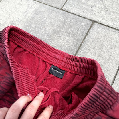 SS23 Balenciaga Red Skater Sweatpants