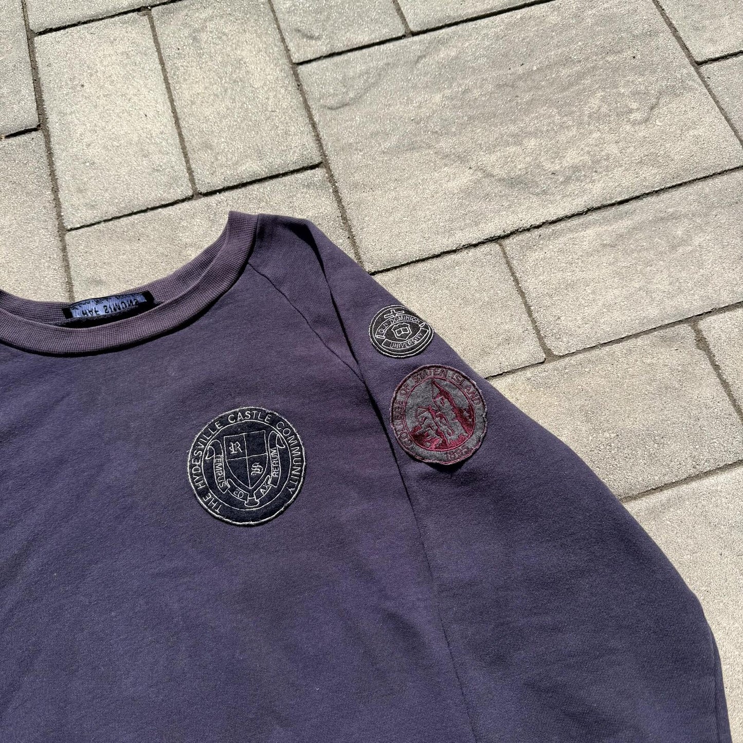 AW00 Raf Simons ‘Confusion’ Colligate Crewneck