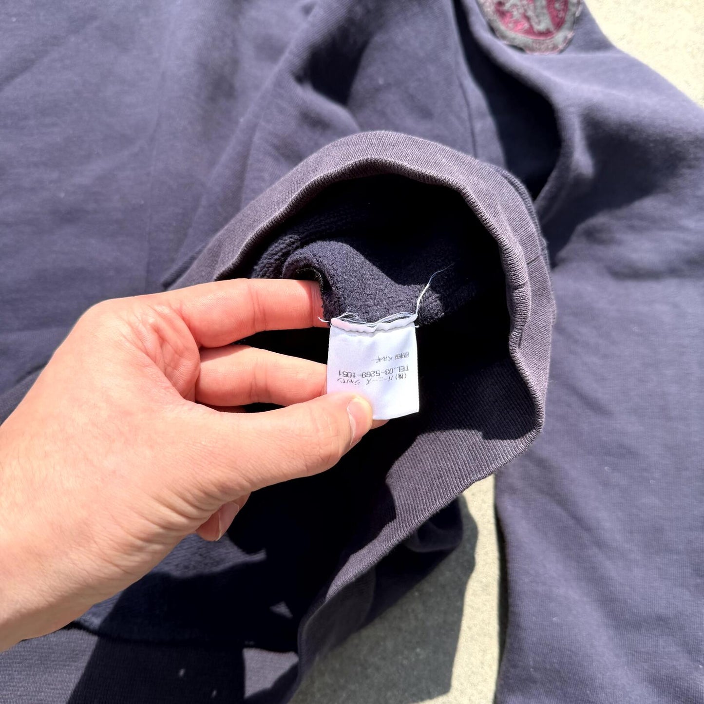 AW00 Raf Simons ‘Confusion’ Colligate Crewneck