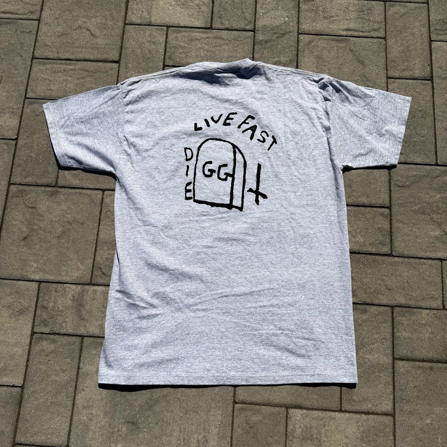 GG Allin Live Fast Die Tee