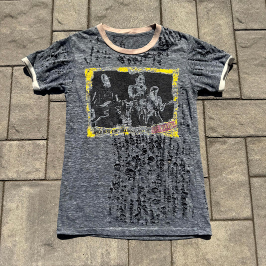 70’s Sex Pistols Nevermind The Bollocks Thrashed Ringer Tee