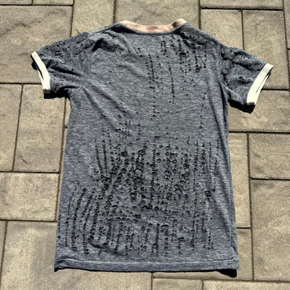 70’s Sex Pistols Nevermind The Bollocks Thrashed Ringer Tee