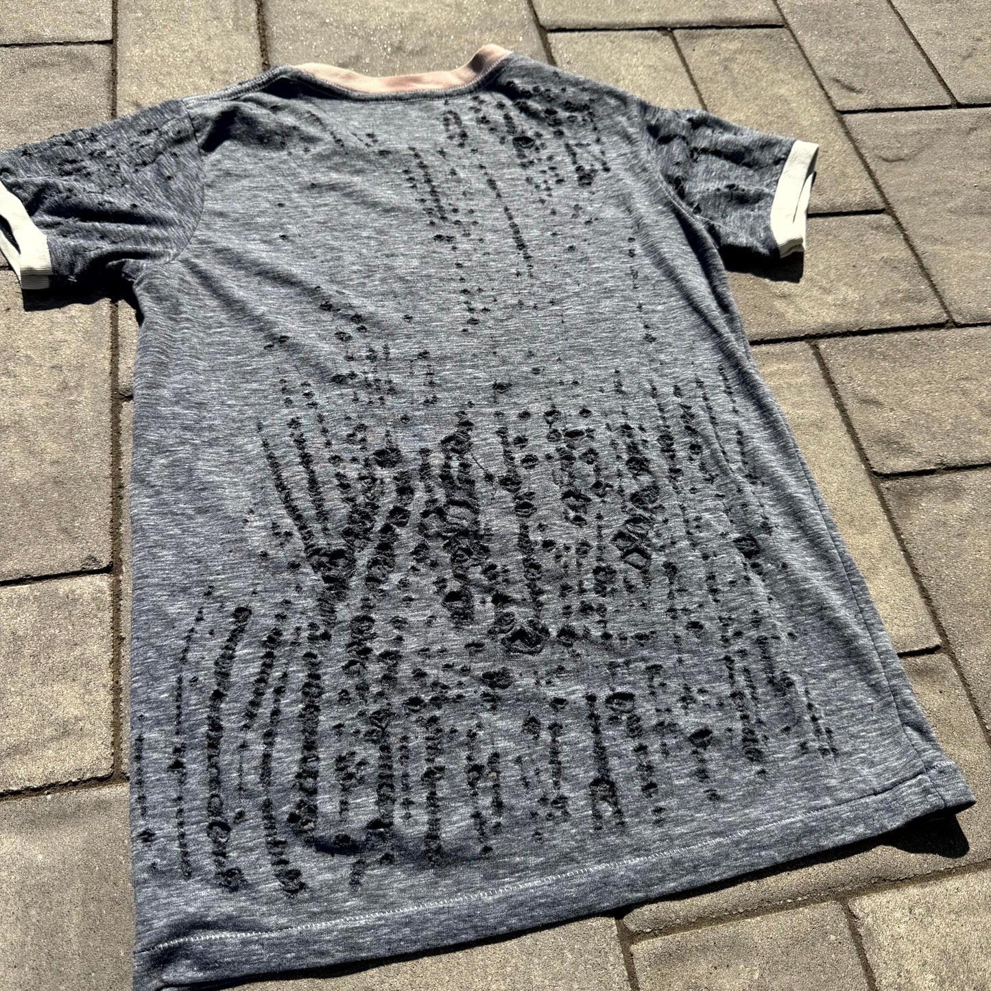 70’s Sex Pistols Nevermind The Bollocks Thrashed Ringer Tee