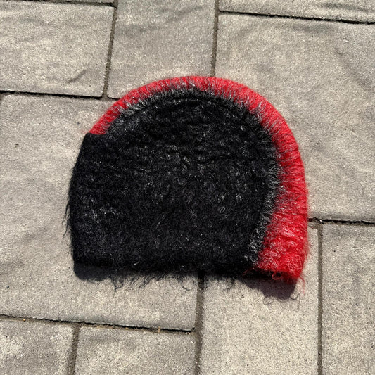 AW07 Prada Red Mohawk Beanie