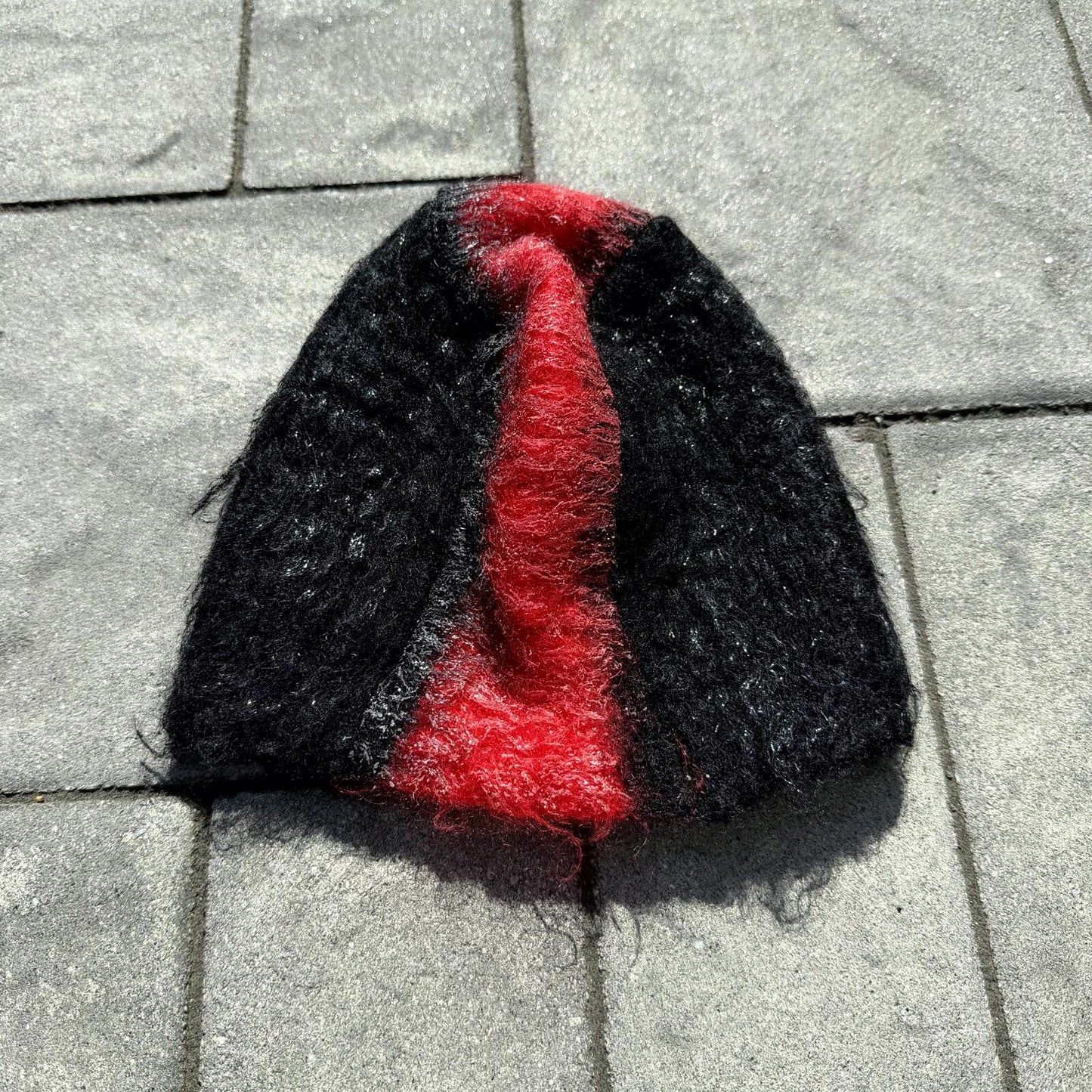 AW07 Prada Red Mohawk Beanie