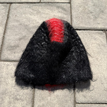 AW07 Prada Red Mohawk Beanie