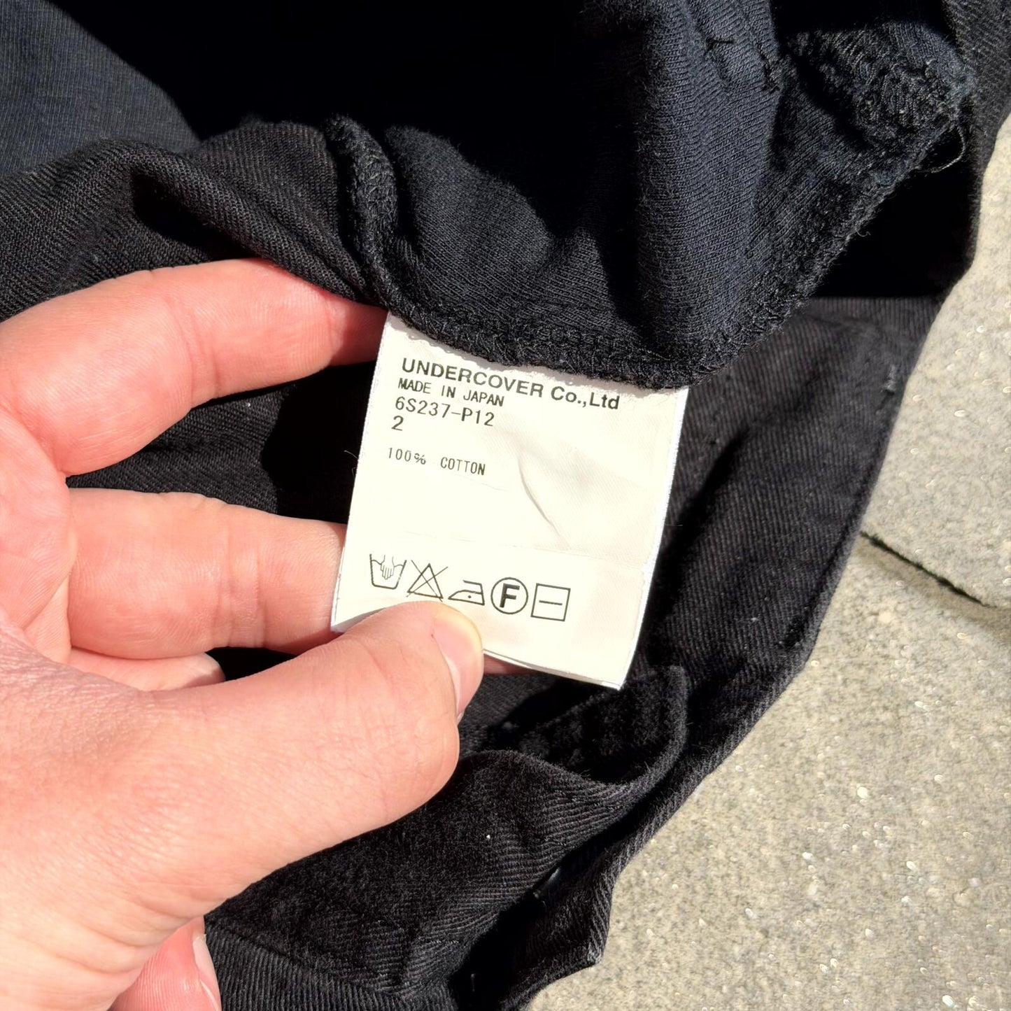 SS06 Undercover Black Klaus Hybrid Denim
