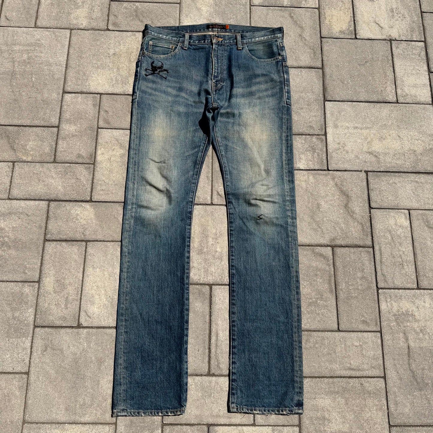 AW05 Undercover Boro Skull Denim