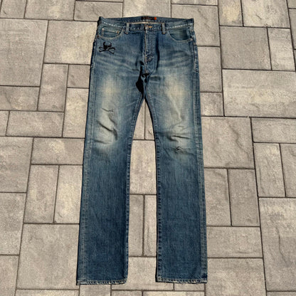 AW05 Undercover Boro Skull Denim