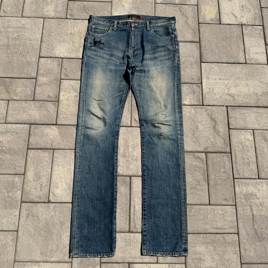 AW05 Undercover Boro Skull Denim