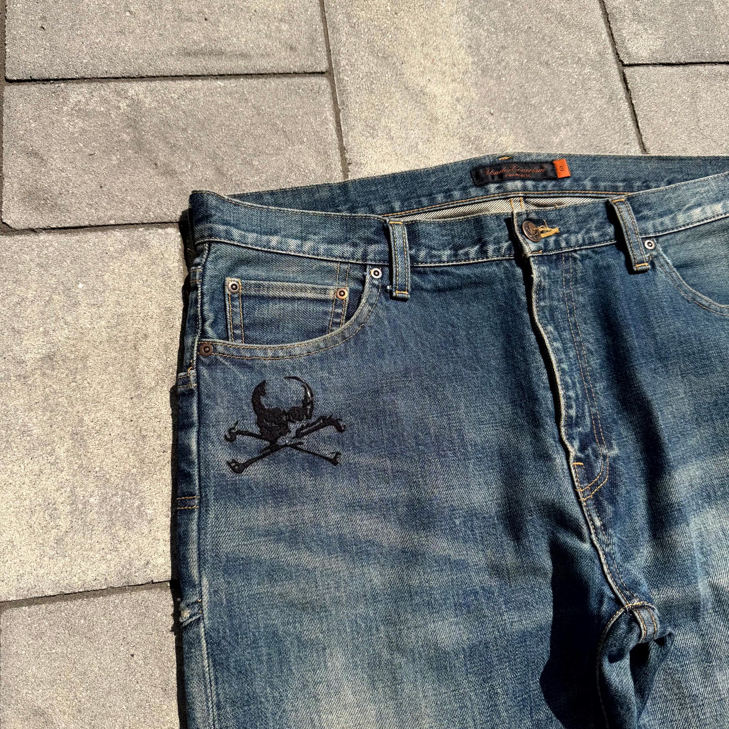 AW05 Undercover Boro Skull Denim