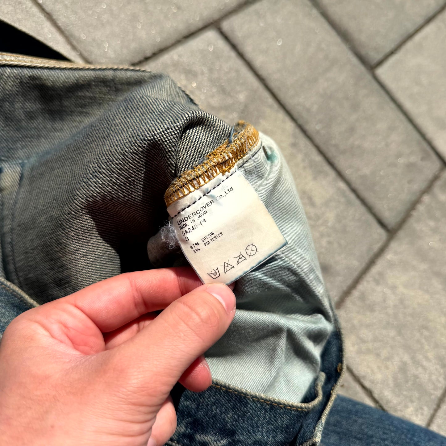 AW05 Undercover Boro Skull Denim